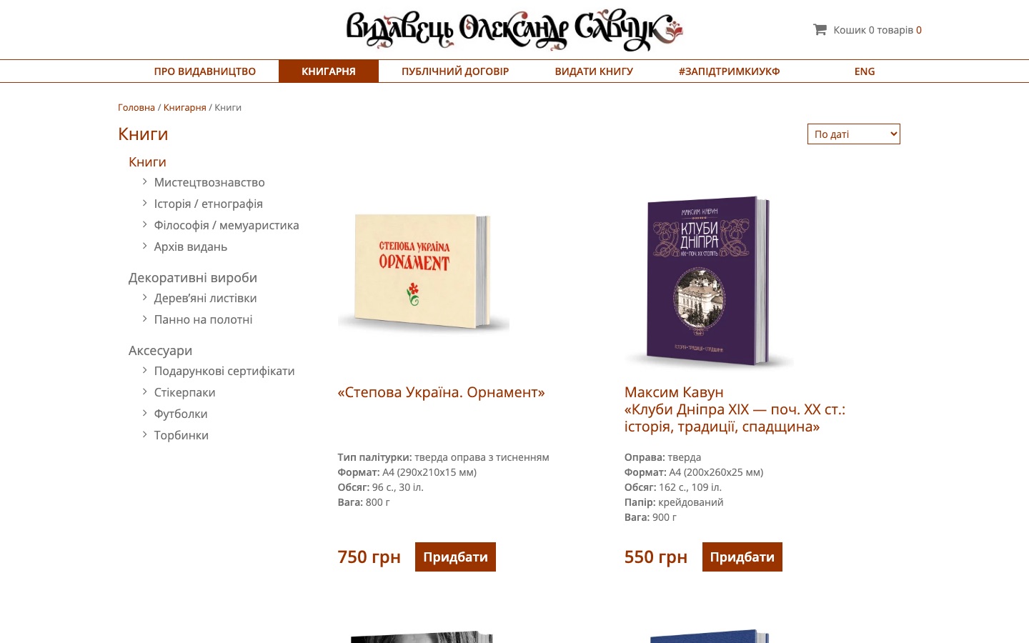 Savchook category page